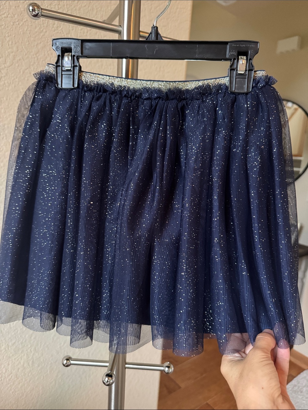 Tucker + Tate Navy Sparkle Tulle Skirt - Girl’s Size 7